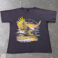 1990s The Eagle Human Eye Nature Graphic Tee | Large