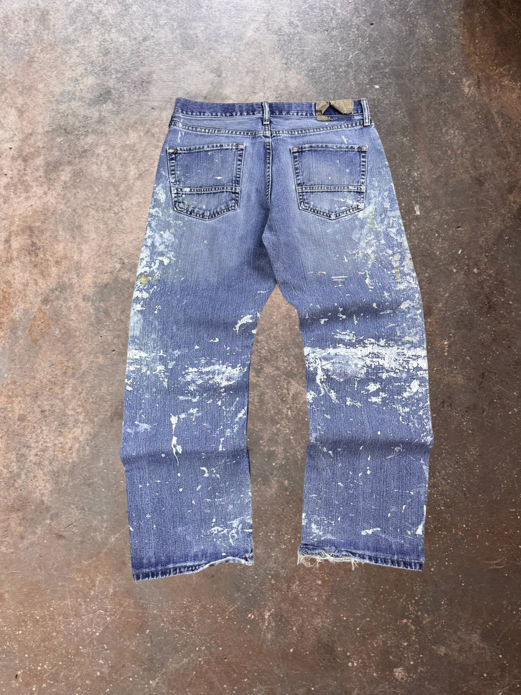 2010s Heavily Painted Nautica Painters Pants| 34x29.5