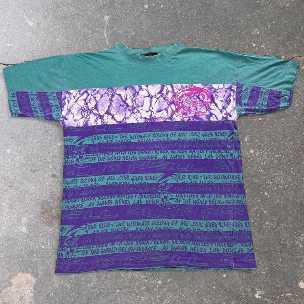 1990s O’Neill True Blue Layered Surf Tee | XL