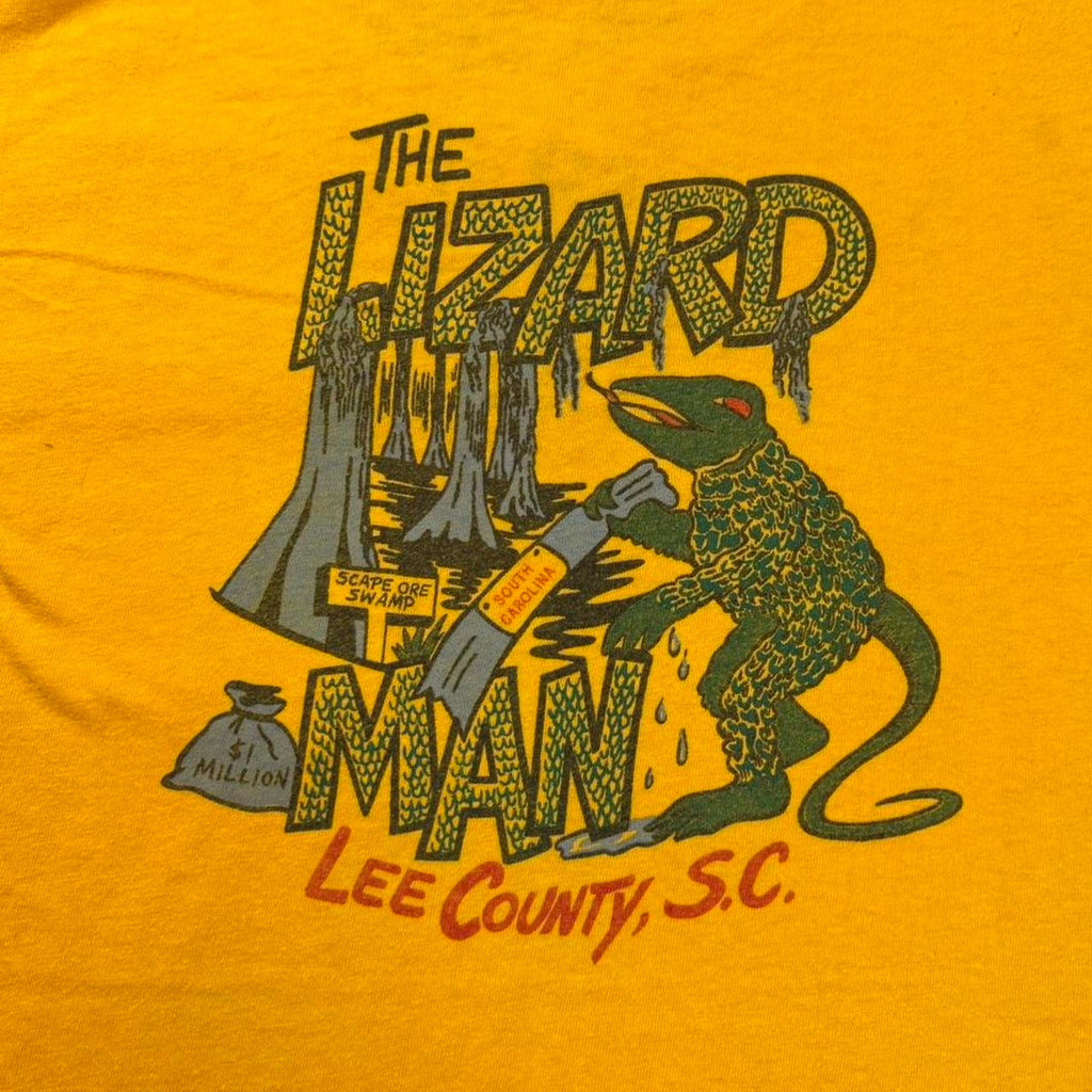 1980s Hanes The Lizard Man Lee County S.C. Cotton T-Shirt : Large