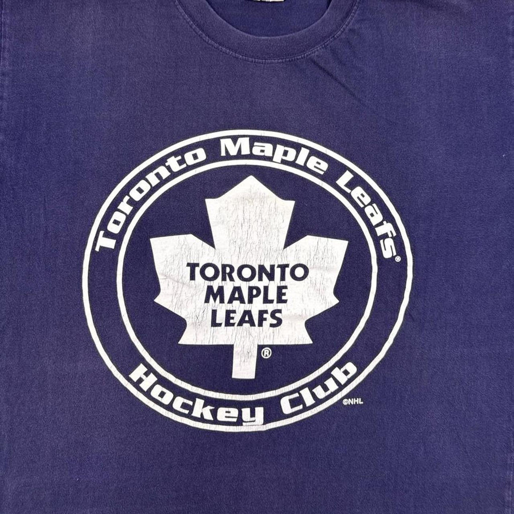 1990s Toronto Maple Leafs NHL Hockey Club Logo Tee | Large