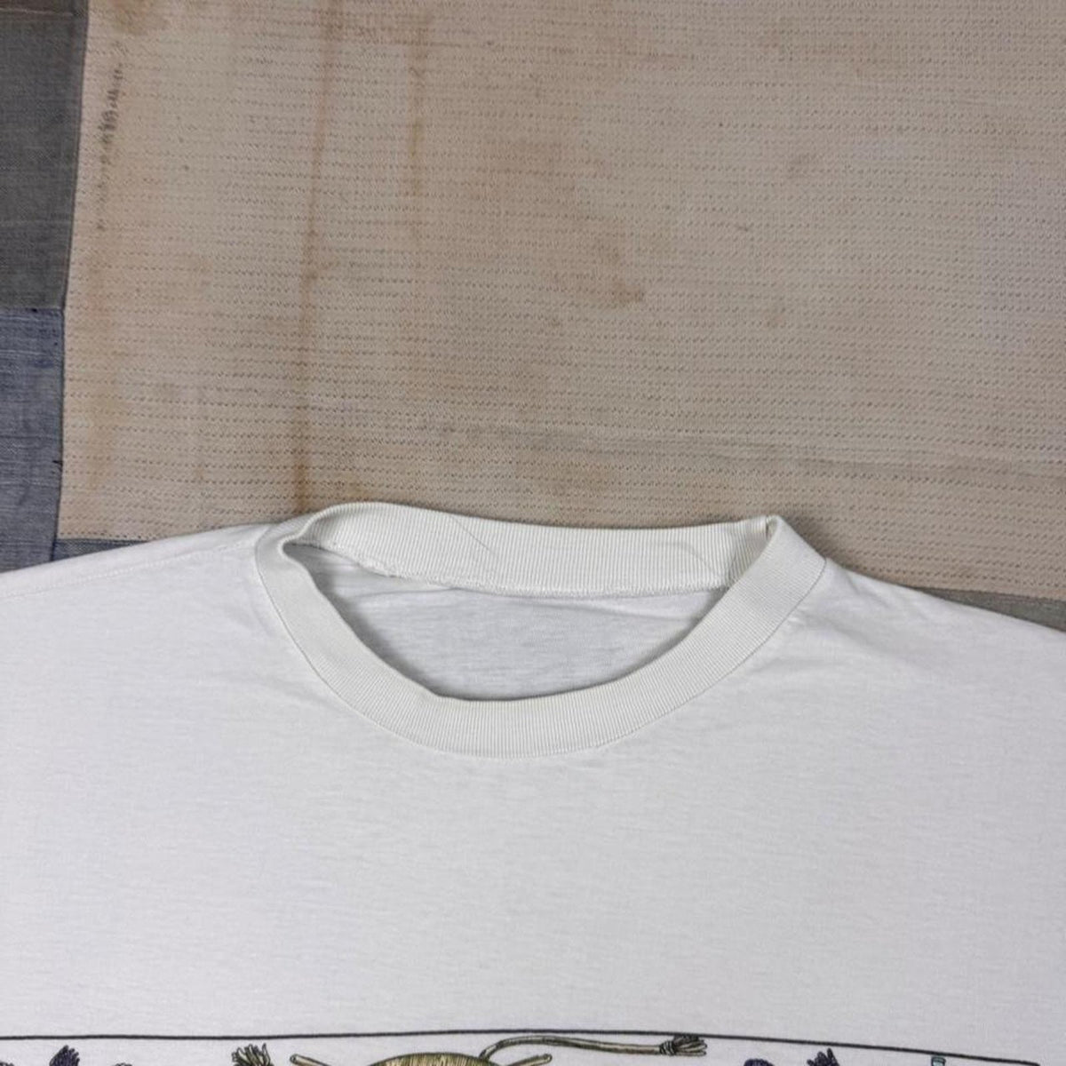 1990s Vieilles Gloires Scarf Print Tee | XL
