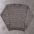 1990s Jos. A. Bank Geometric Knit Sweater | L