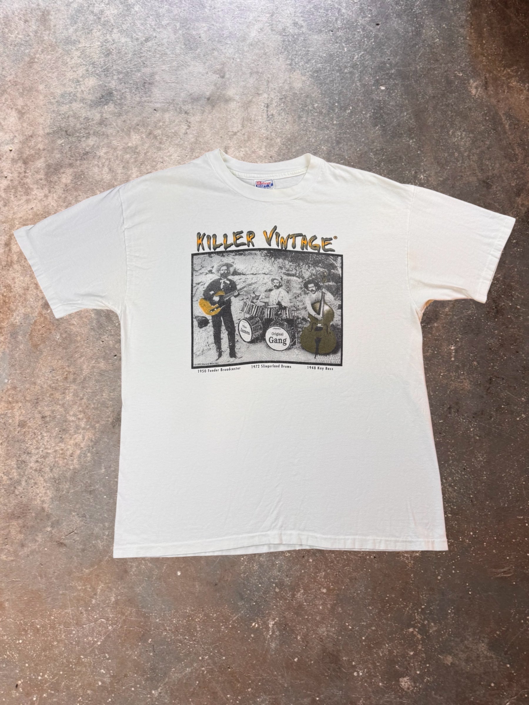 1990s Killer Vintage The James Gang Guitar Promotion T Shirt | XL