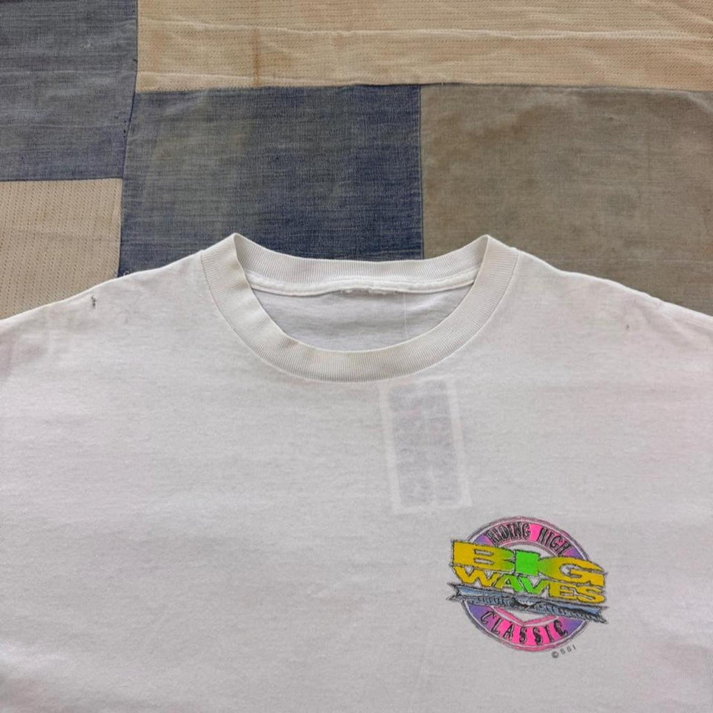 1990s Big Waves Riding High Classic Surf Tee | XL