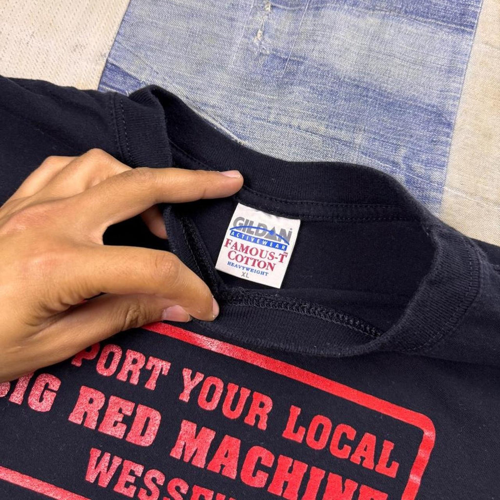 1990s Hells Angels Wessex “Big Red Machine” Support Tee | XL