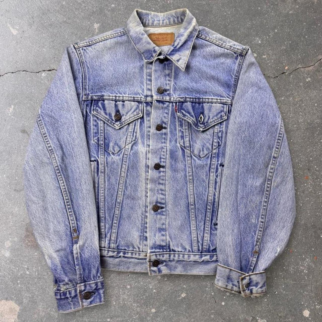 1980s Levi's Acid Wash Denim Trucker Jacket | Medium