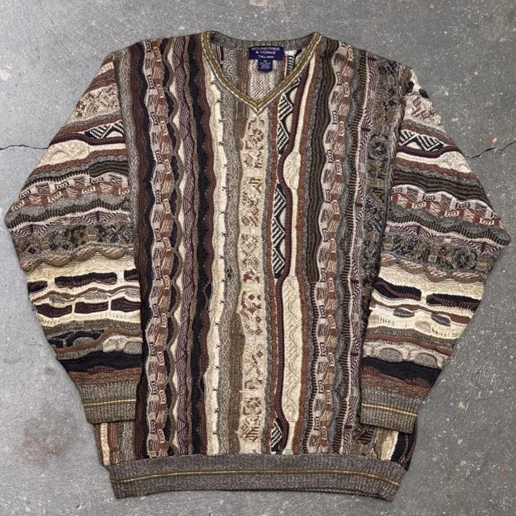 1990s Roundtree & Yorke Coogi Style Sweater | XLT