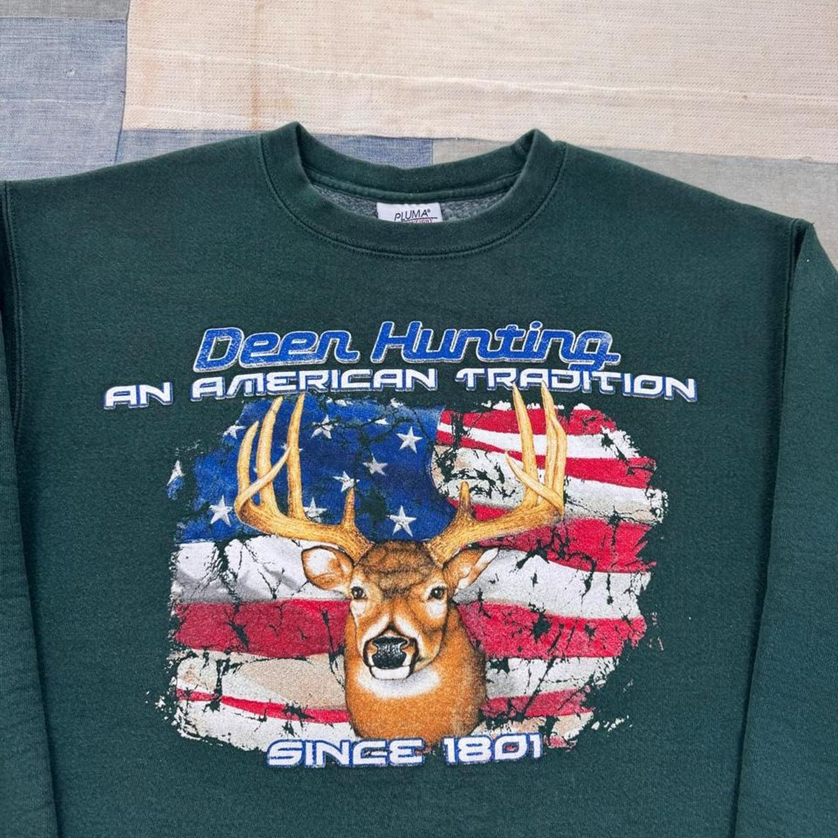 1990s Deer Hunting American Tradition Sweatshirt | L