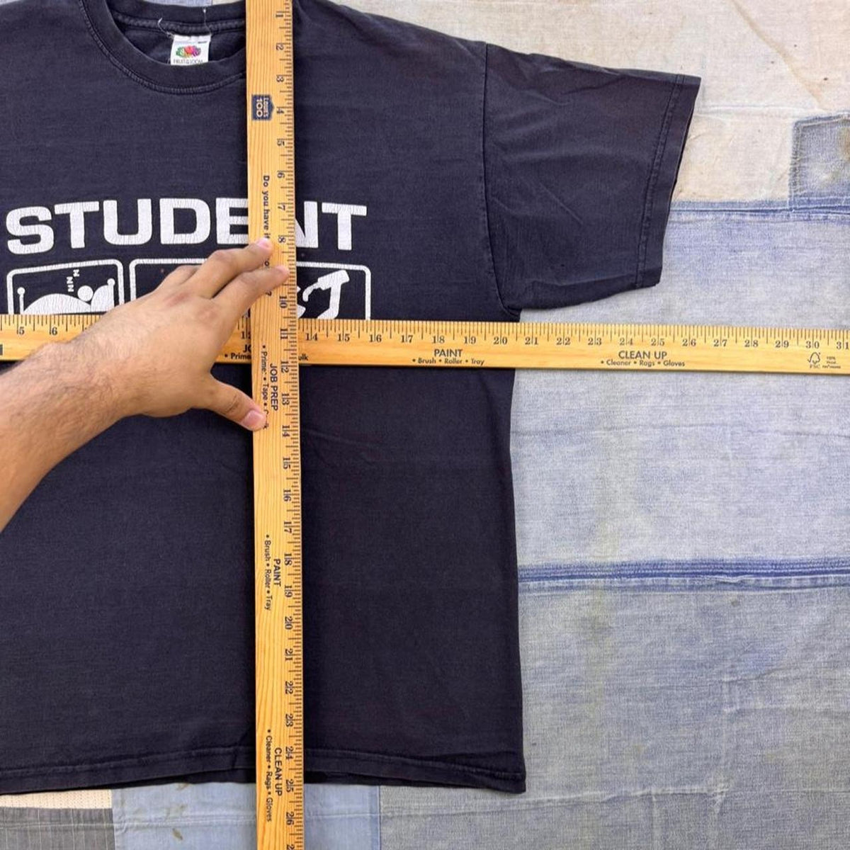 2000s Fruit of the Loom Student Hard Life Graphic Tee | Medium