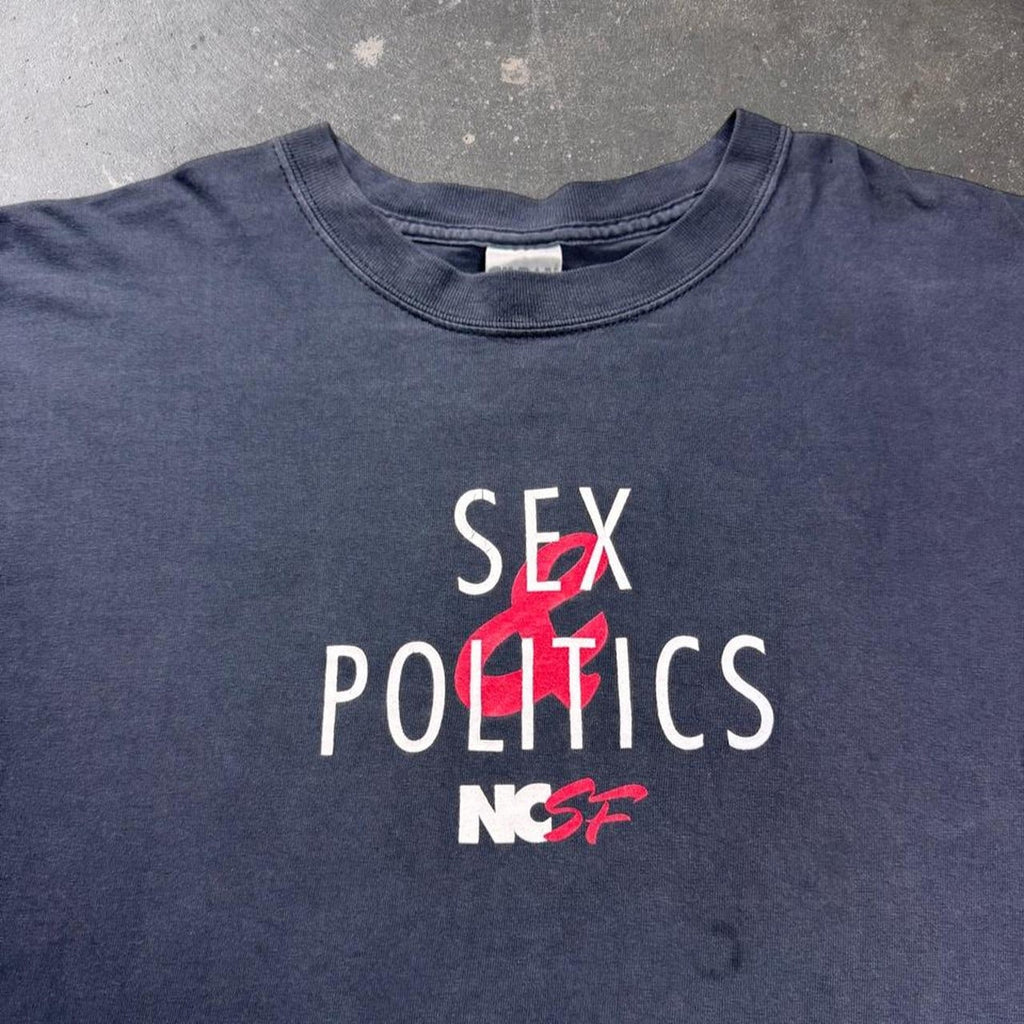 1990s NCSF Sex & Politics Strange Bedfellows Tee | XL