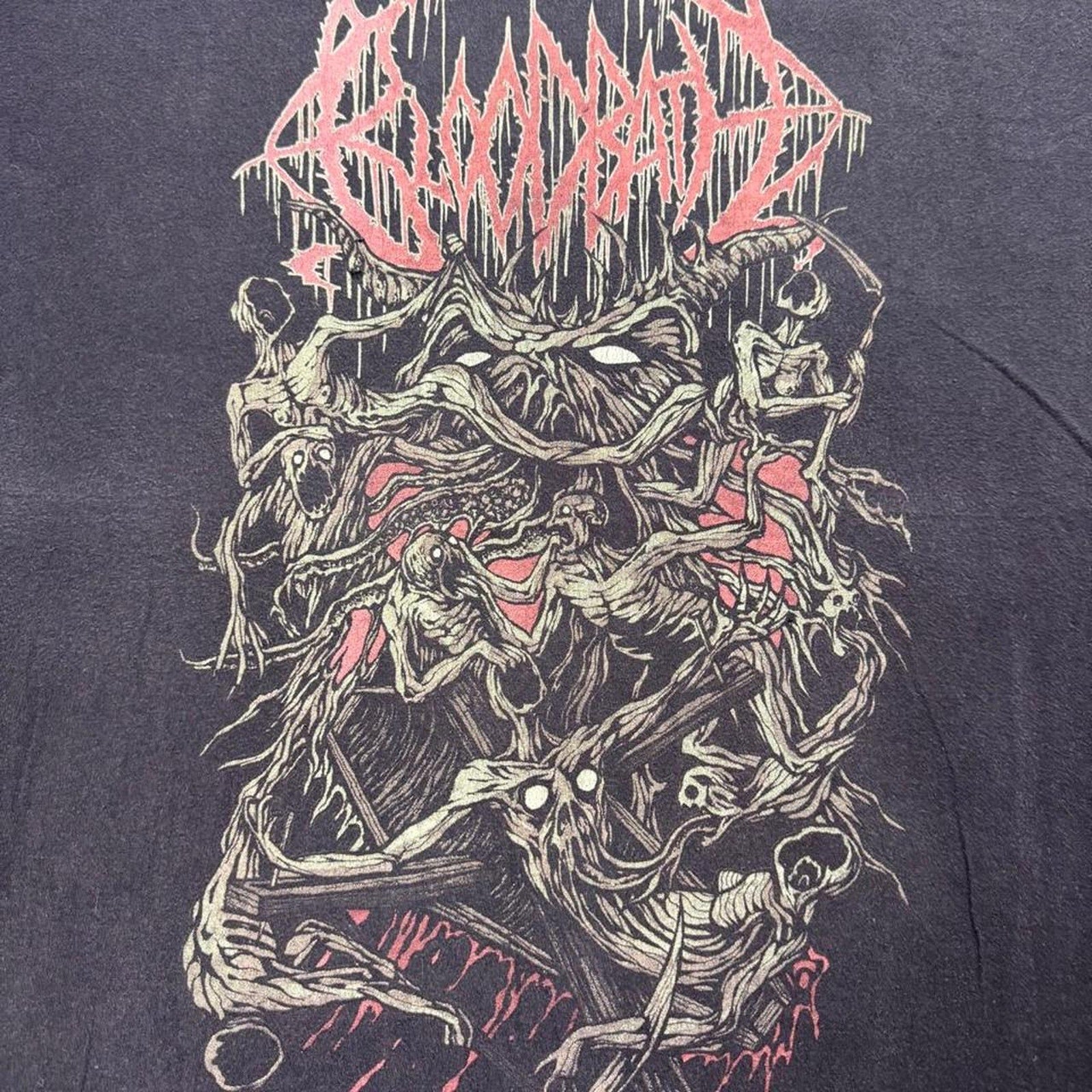 2000s Bloodbath Swedish Death Metal Skeleton Graphic Tee | Large