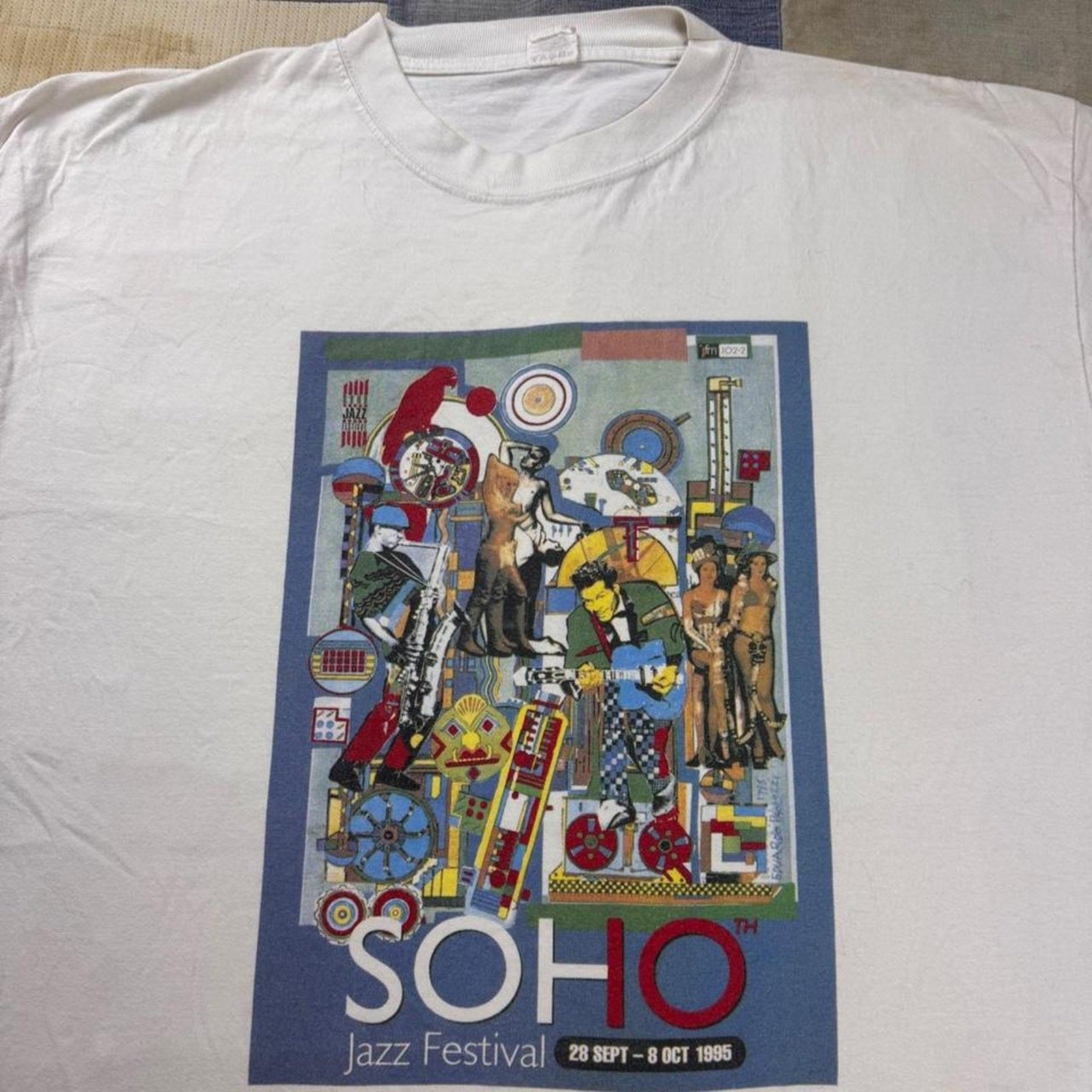 1995 Soho Jazz Festival Michelob Beer Art Graphic Tee | XL