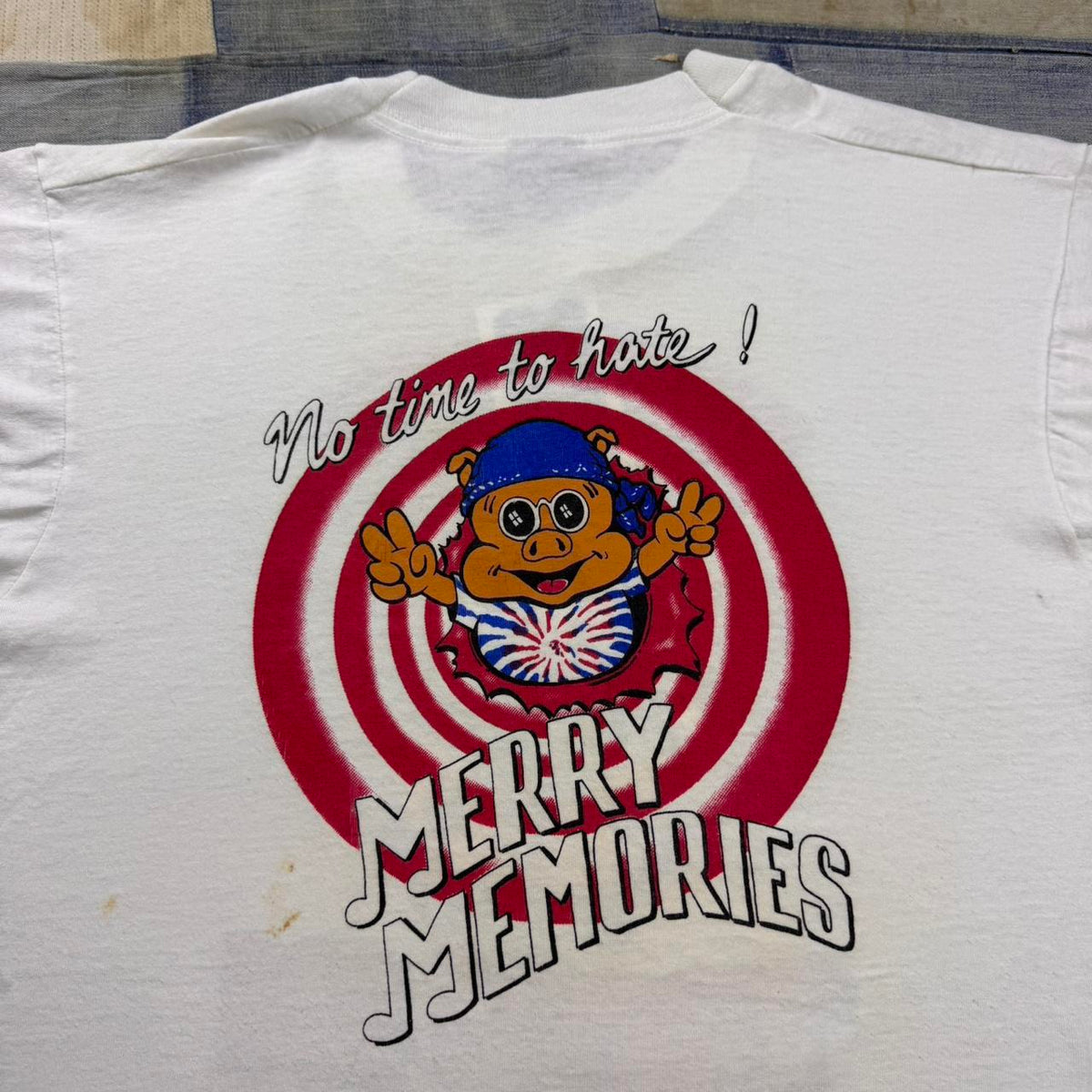 1990s Warner Bros Looney Tunes Grateful Dead Parking Lot Boot Tee | Large