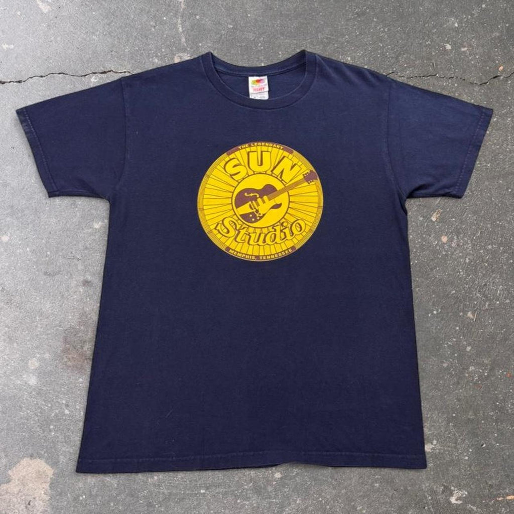 1990 Sun Studio Memphis Tennessee Guitar Music T Shirt large