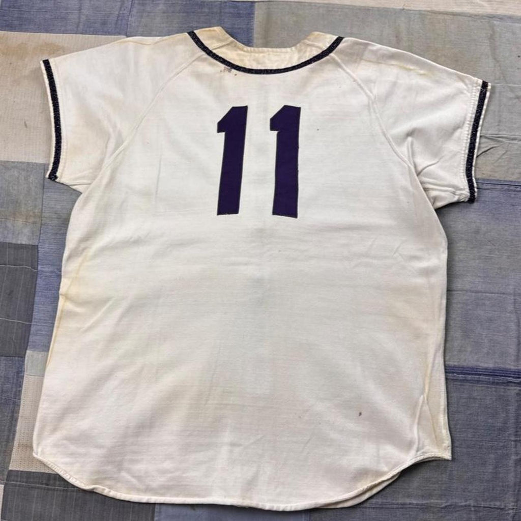 1950s Spanjian Pasadena “G” 11 Zip-Up Baseball Jersey | XL