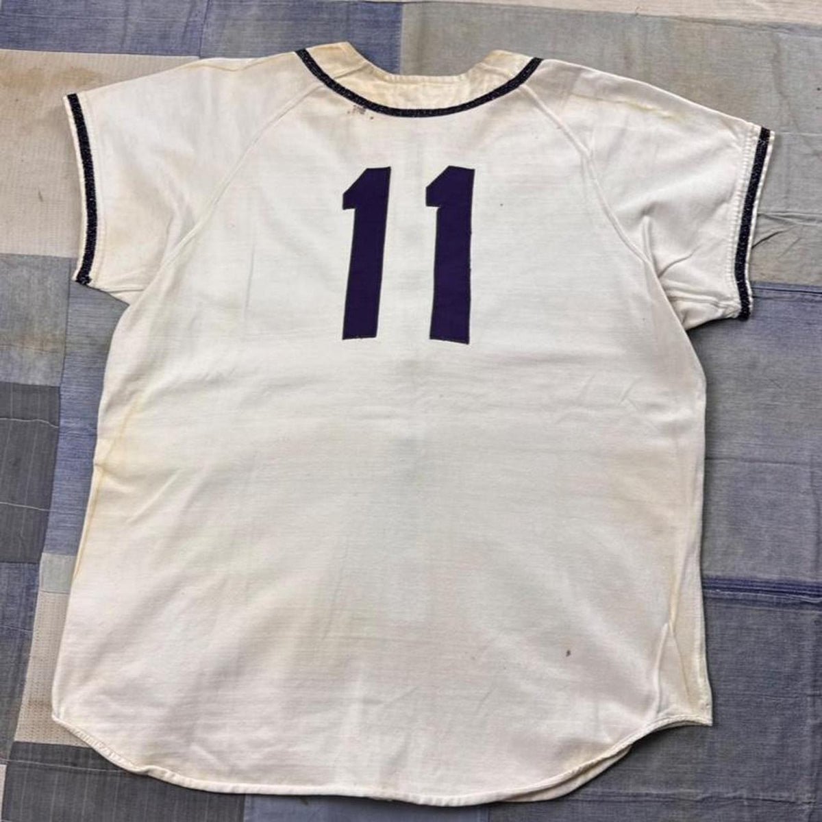 1950s Spanjian Pasadena “G” 11 Zip-Up Baseball Jersey | XL