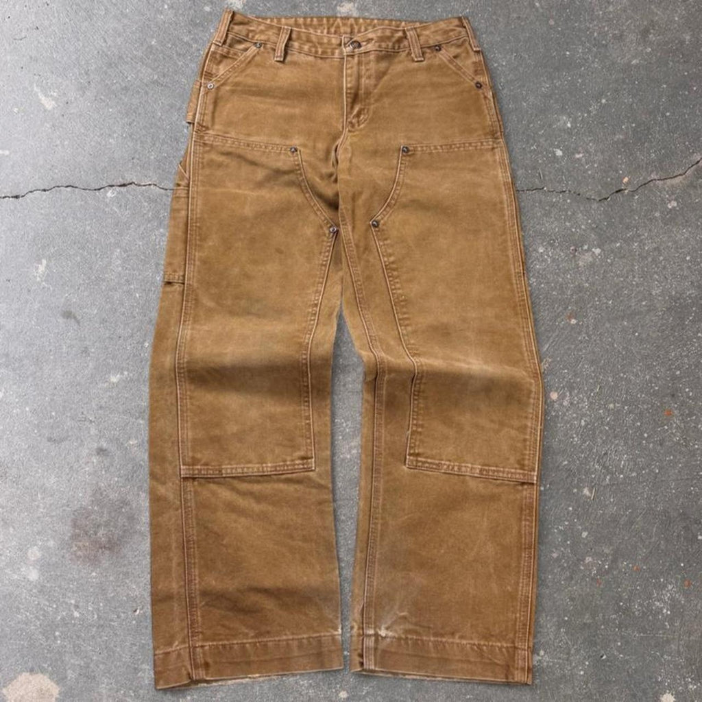 2000s Carhartt Brown Duck Double Knee Carpenter Pants | Women’s 30x29