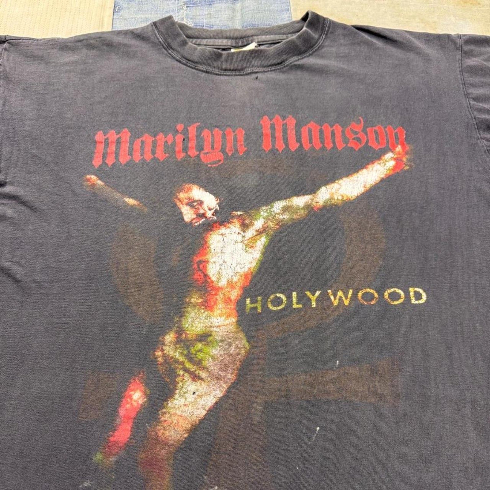 2001 Marilyn Manson Holy Wood Guns God Government World Tour Tee | XL