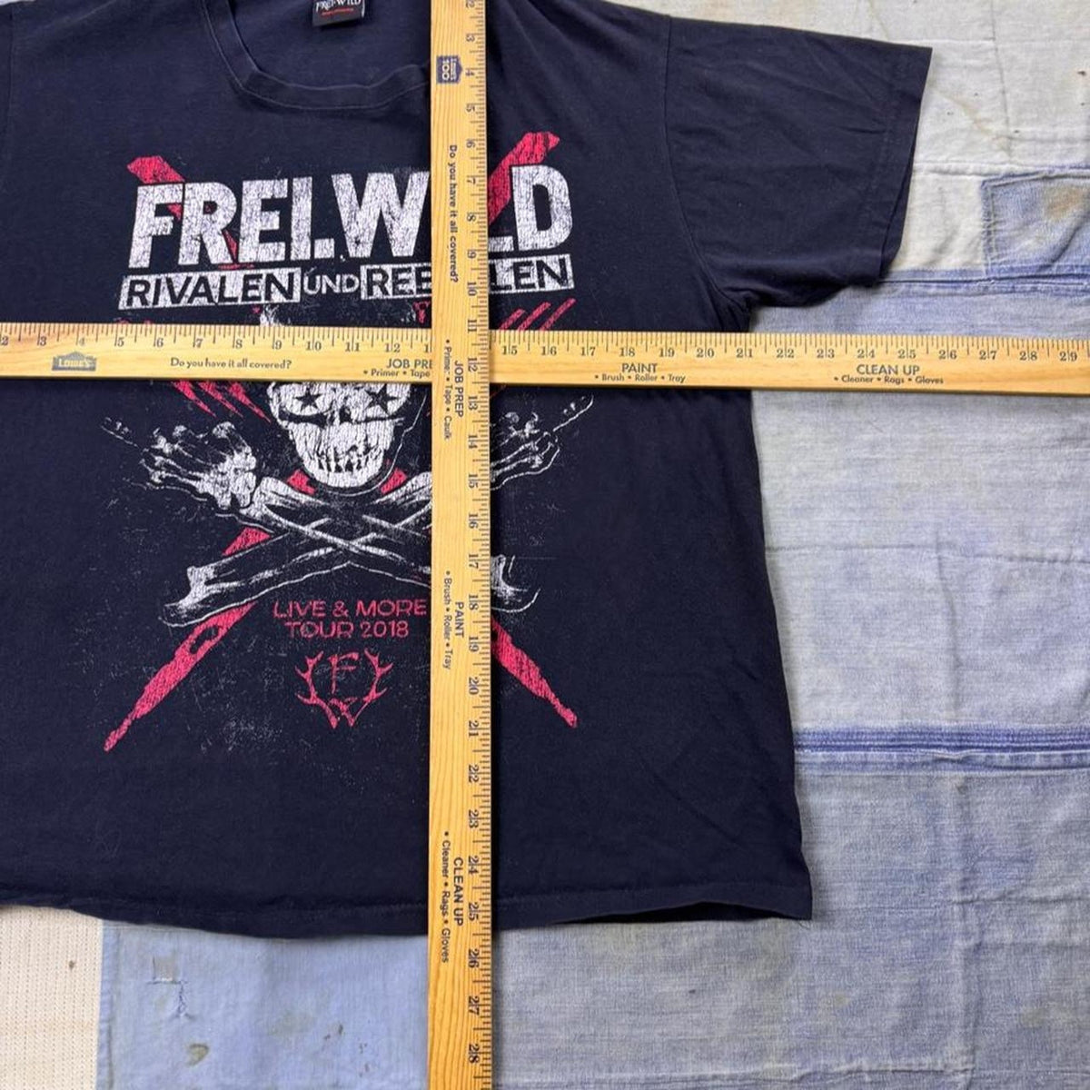 2018 Frei.Wild Rivalen und Rebellen Live & More Tour Tee | Large