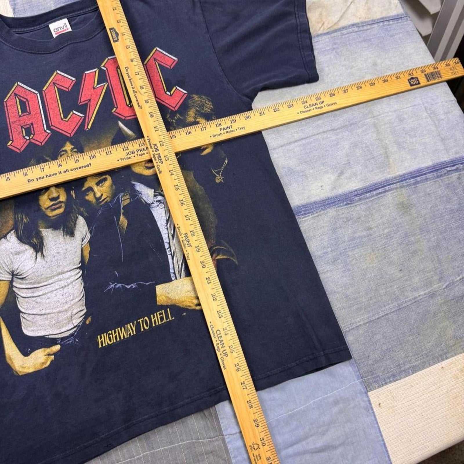 2000s AC/DC Highway to Hell Band Portrait Tee | Large