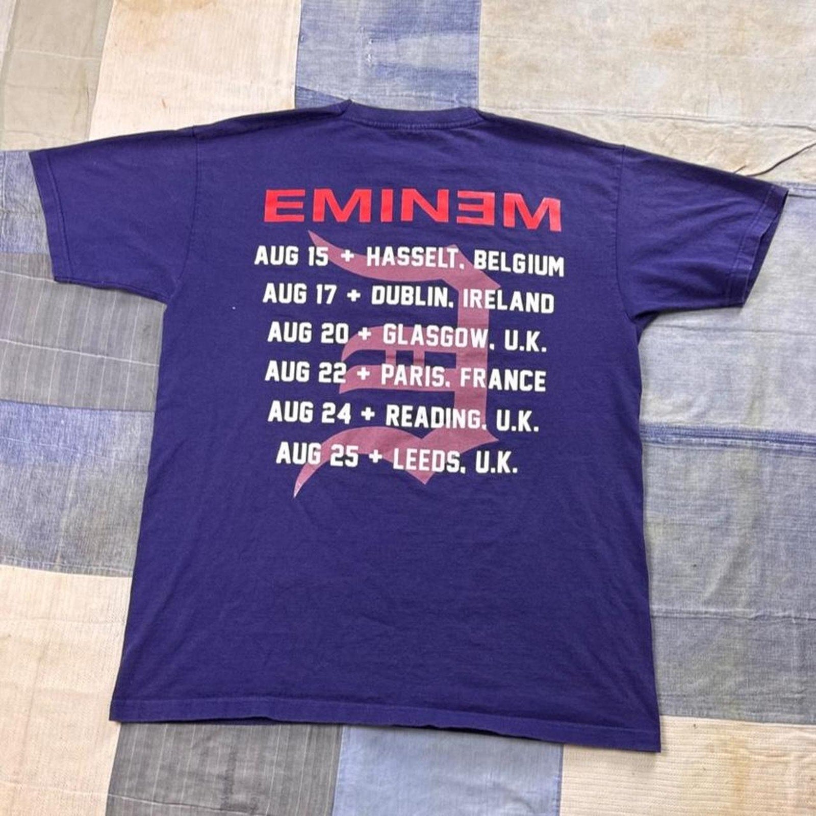 2013 Eminem Recovery Tour Europe Concert Tee | Large