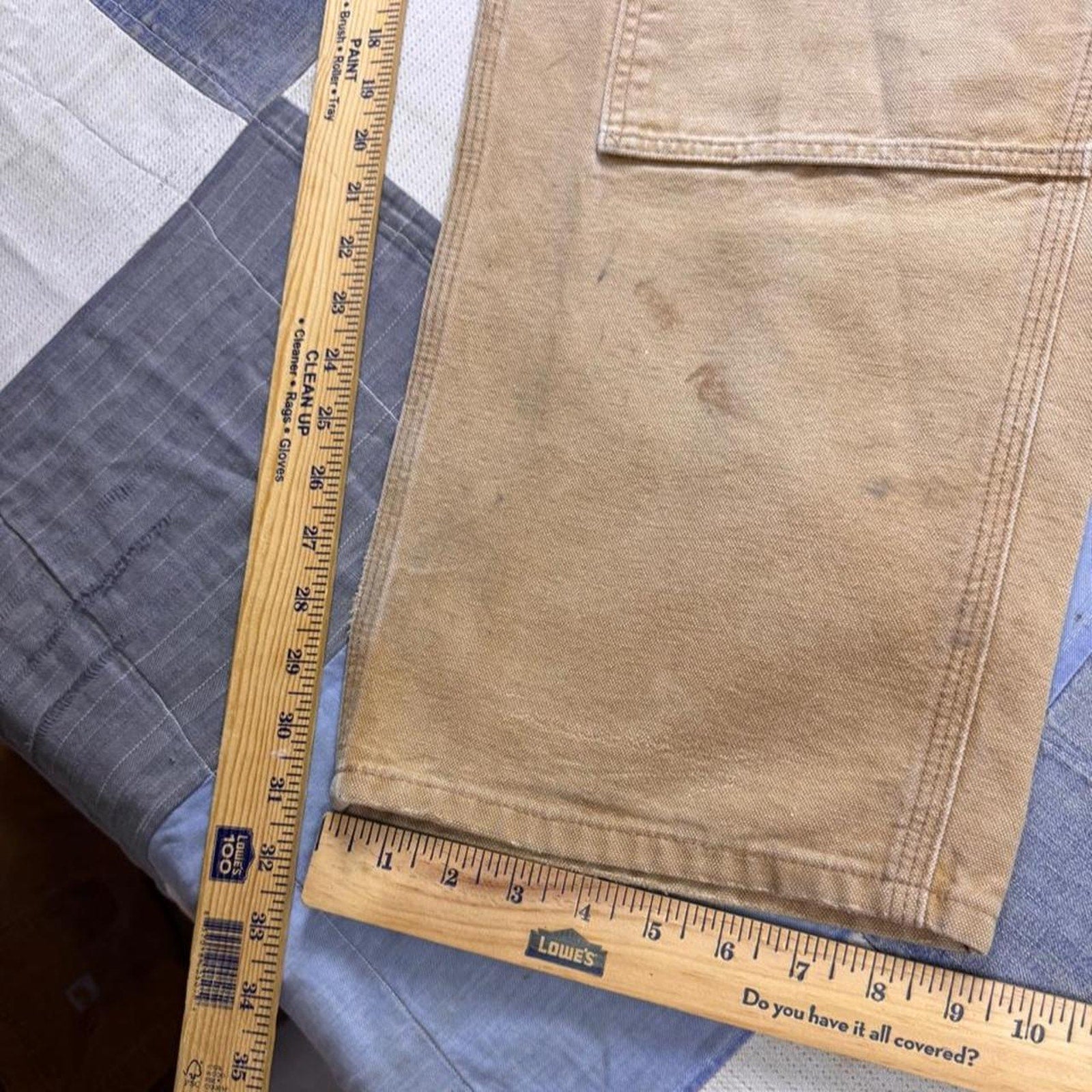 2000s Carhartt Brown Duck Double Knee Carpenter Pants | 36x31