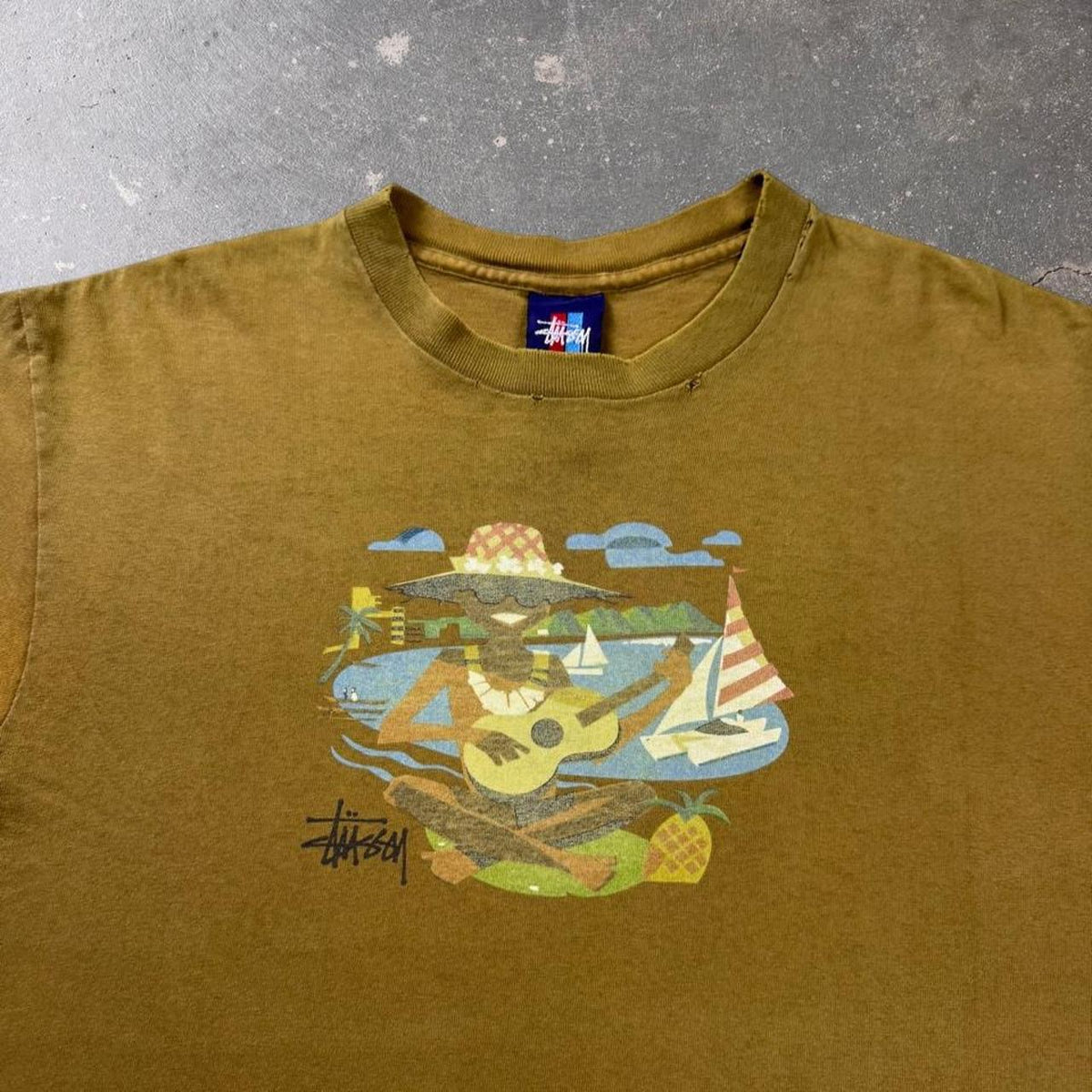 1990s Stussy Surf Tee | Medium