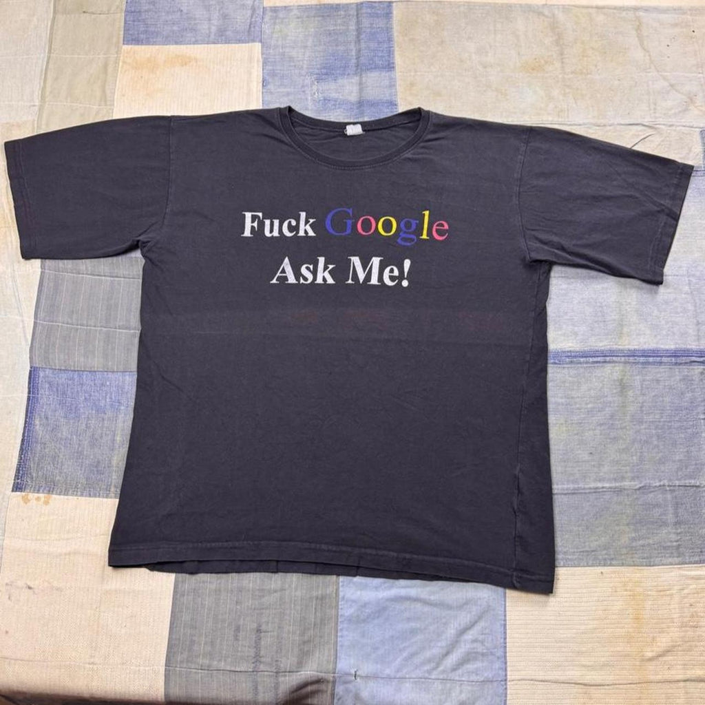 2000s “Fuck Google Ask Me!” Internet Parody Tee | XL