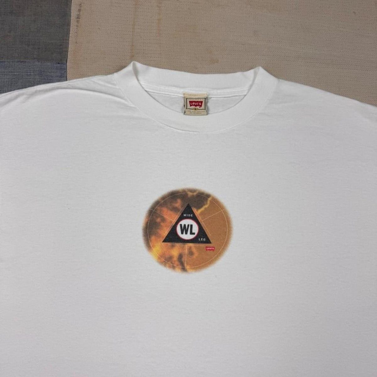 1990s Levis Wide Leg Promo Tee | XL