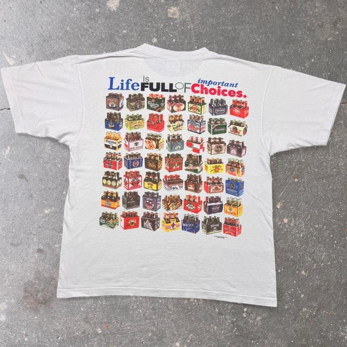 1990s Life Is Full Of Choices Beer Tee | XL