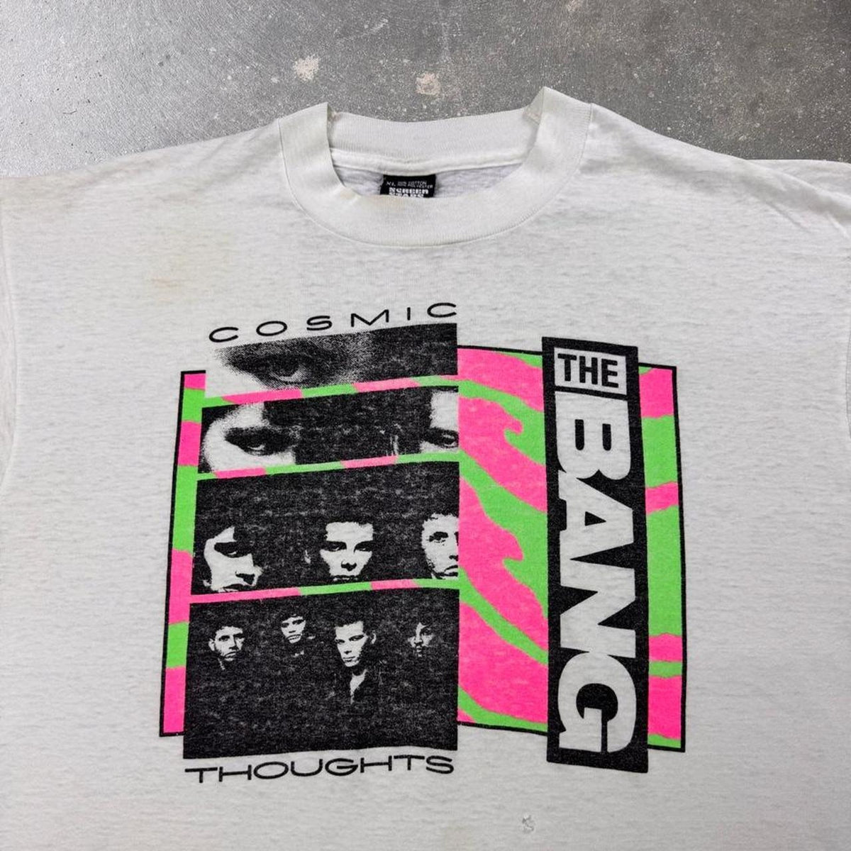 1980s The Bangles Cosmic Thoughts Neon Band Tee | XL