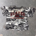 1999 Slayer 666 Death By Design Camo All Over Print Tee | Extra Large