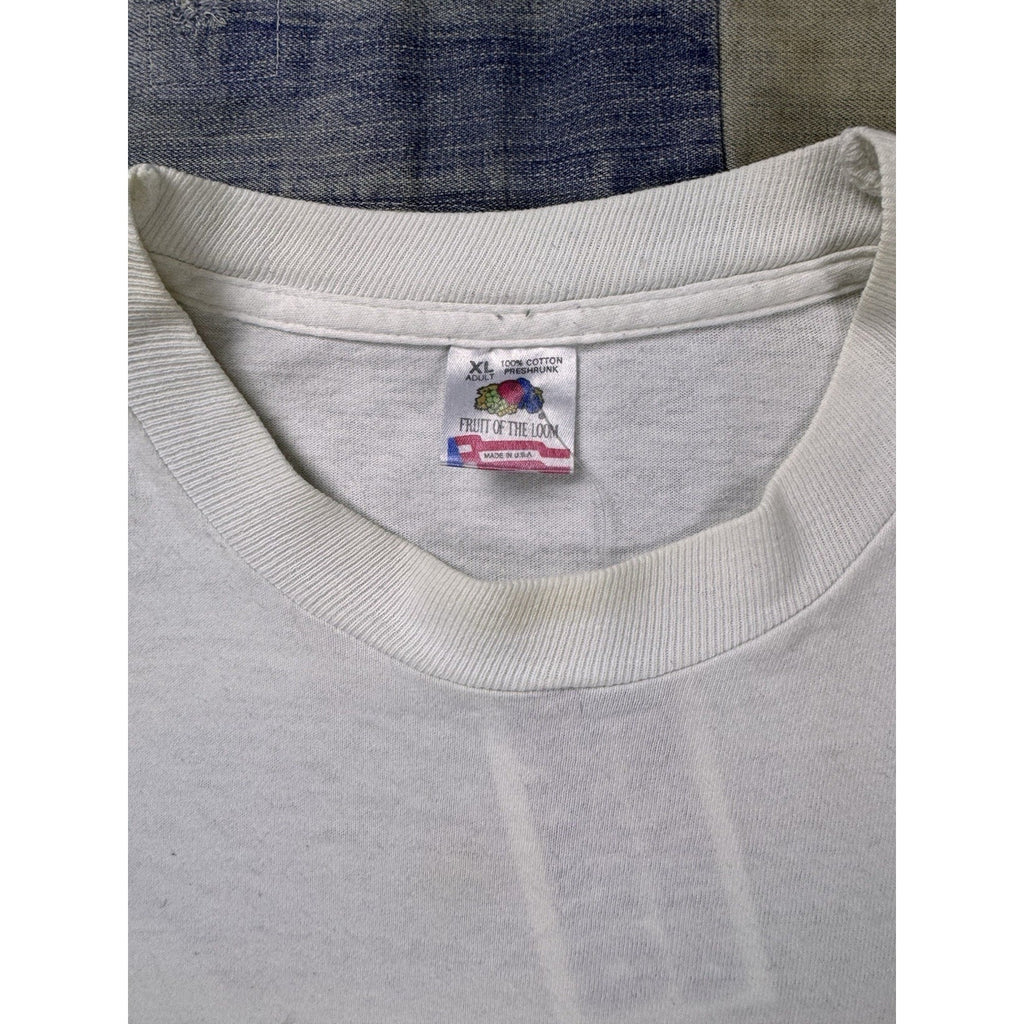 Vintage Grateful Dead Bear Skull Double Sided T Shirt Fruit Of The Loom XL USA
