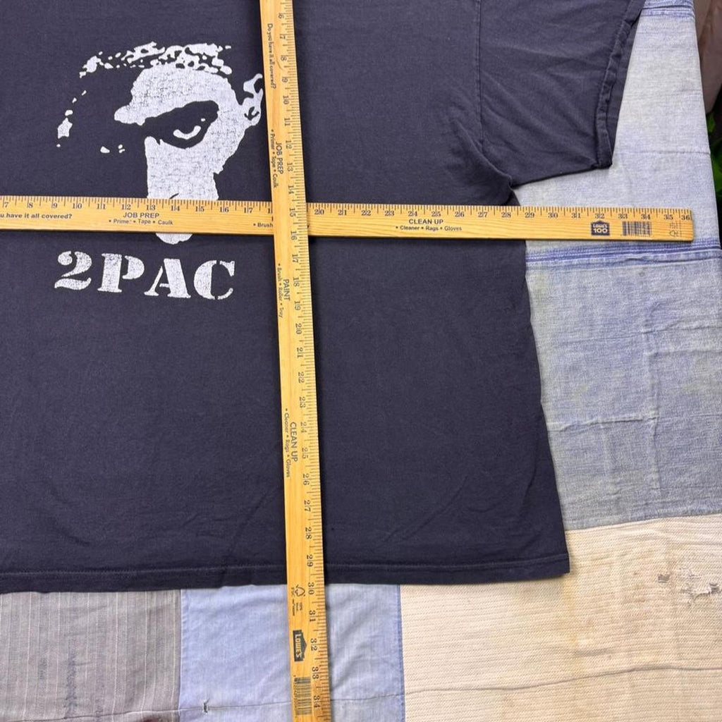 2000s 2Pac Tupac Shakur Portrait Rap Tee | XXL