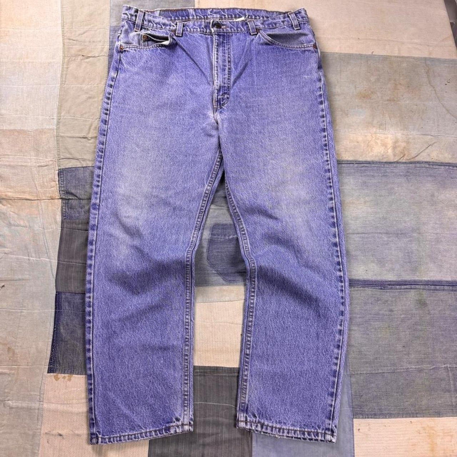 1990s Levi’s 505 Orange Tab Light Wash Jeans | 36x29