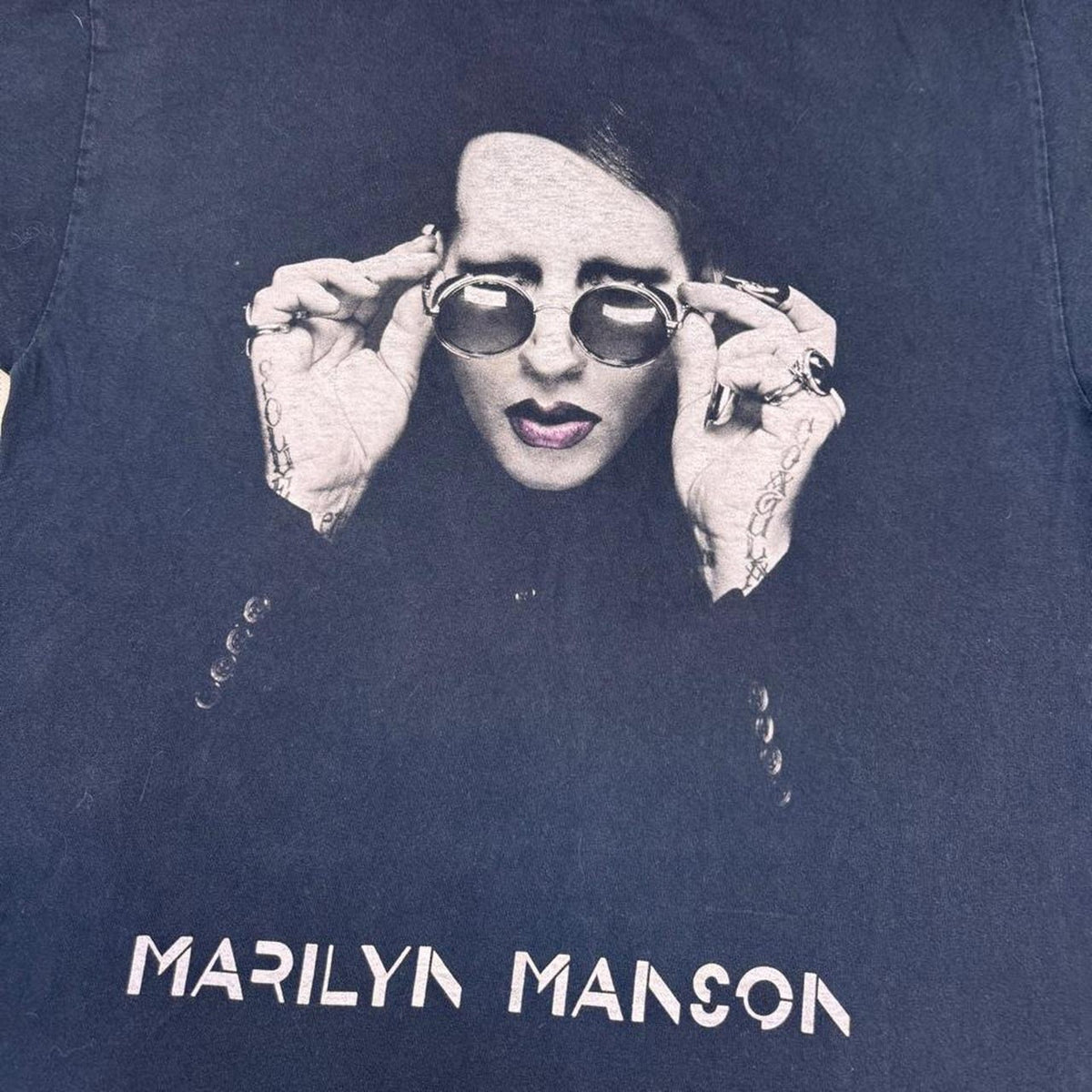 2015 Marilyn Manson The End Times Tour Tee Black Gildan Heavy Cotton | Large