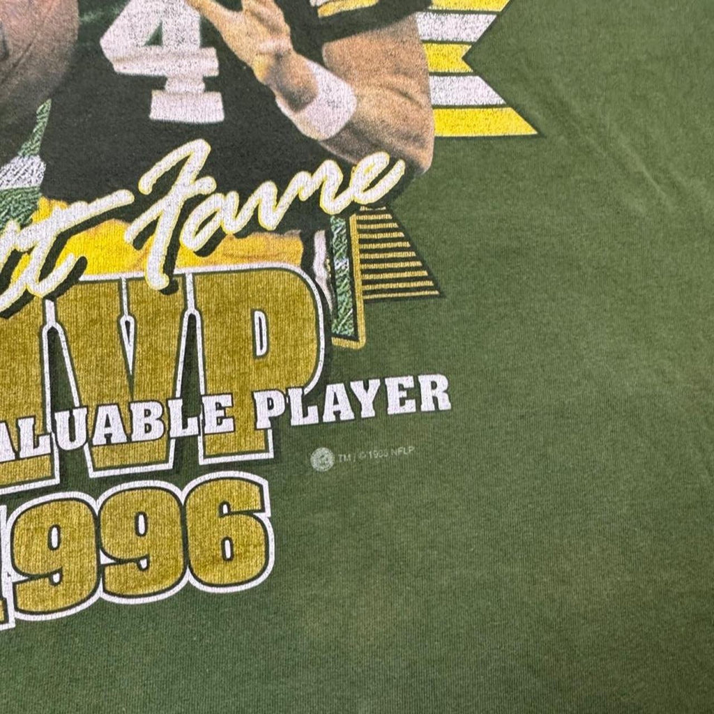 1996 Brett Favre NFL MVP Green Bay Packers Tee | Large