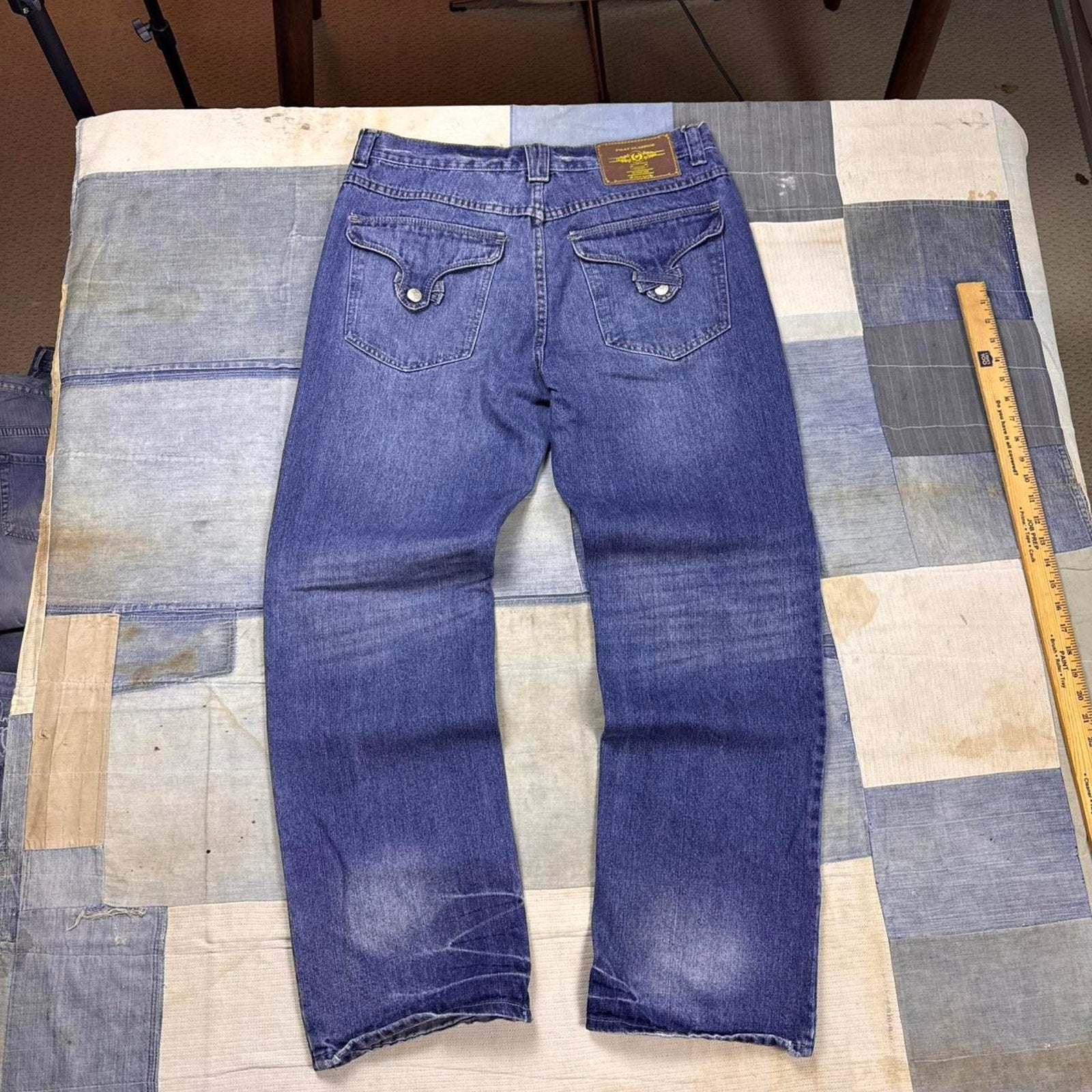 2000s Phat Farm Distressed Baggy Jeans | 36x34
