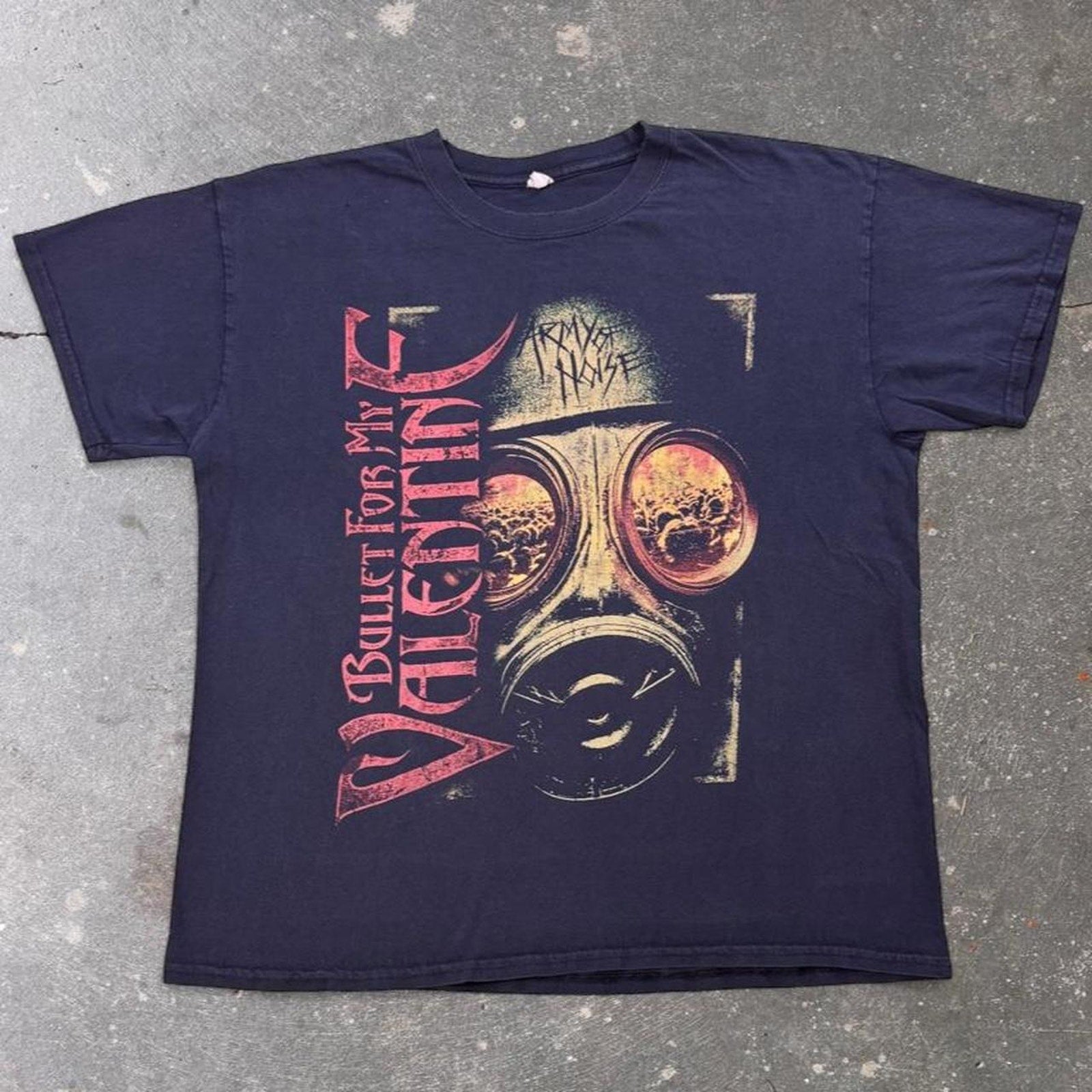 2015 Bullet for My Valentine European Tour Gas Mask Tee | Large
