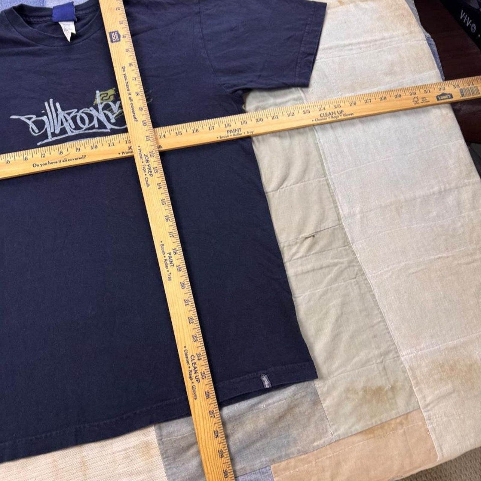 Early 2000s Billabong Graffiti Logo Surf Tee | Medium