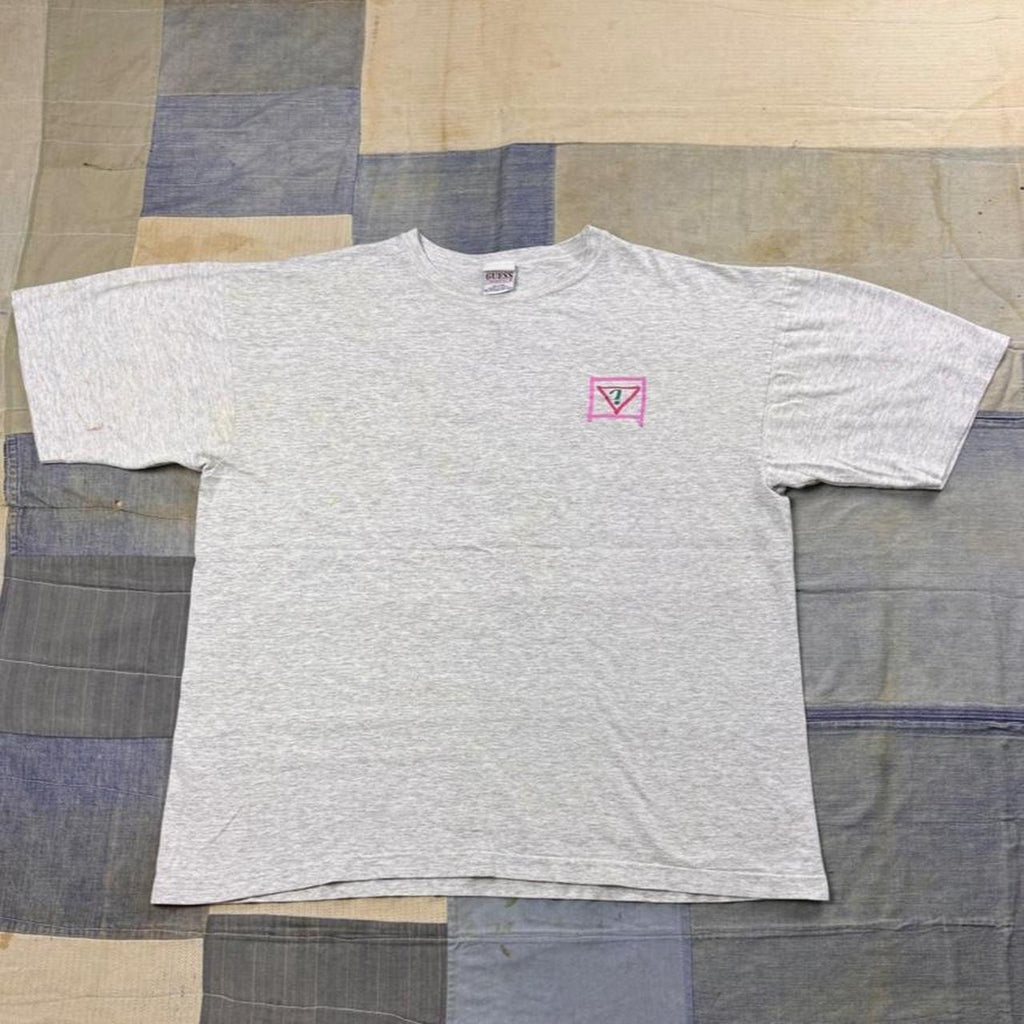 1990s Guess Jeans Colorful Double-Sided Logo Tee | One Size