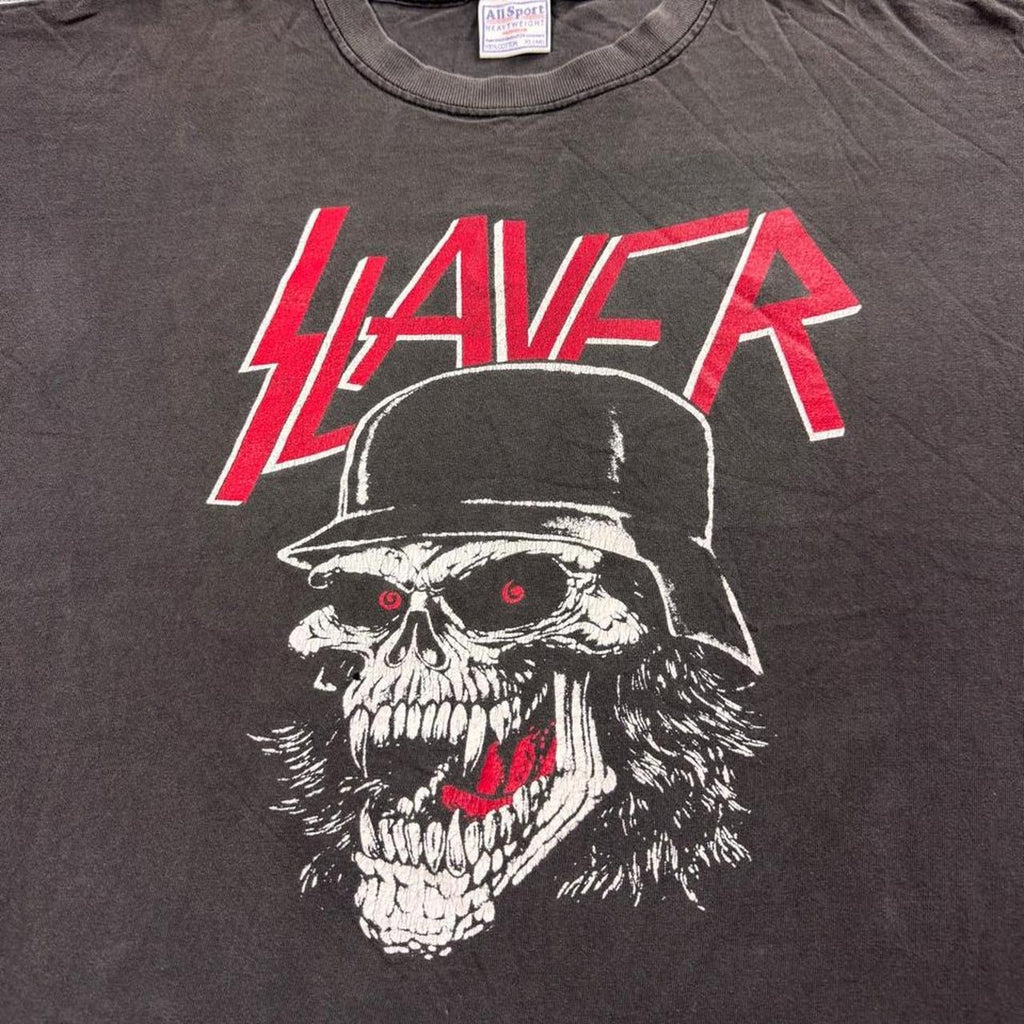 1990s Slayer Slaytanic Wehrmacht Skull Band Tee | XL