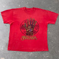 2000s Santana Psychedelic Hand Red Distressed Band Tee | Fits XL