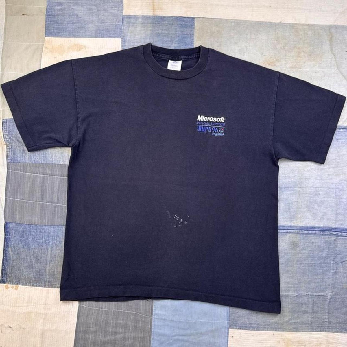 1996 Microsoft Euro 96 England Embroidered Promo Tee | XL Fit