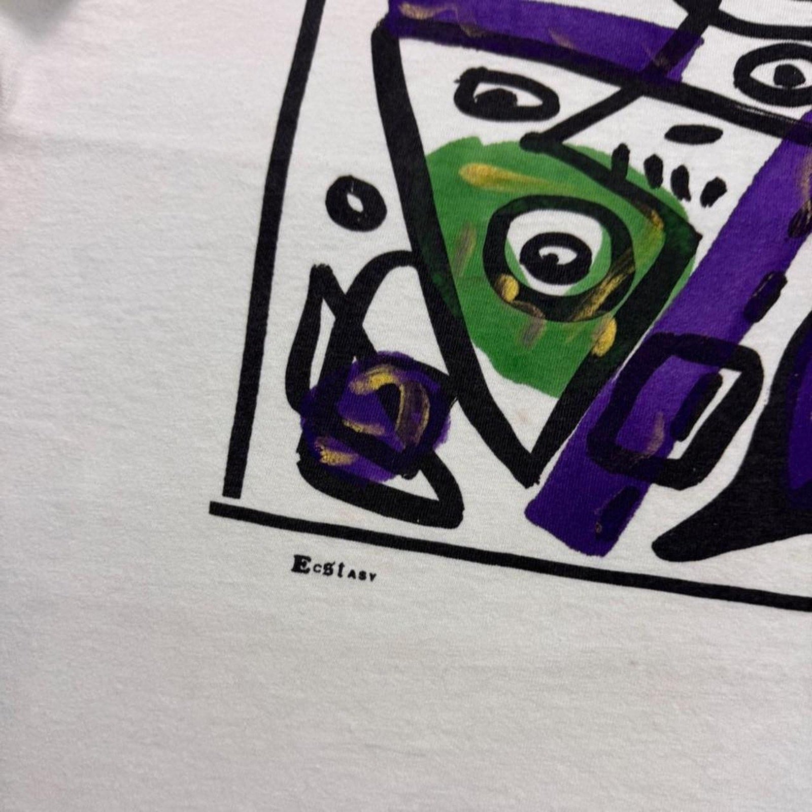 1990s Andrzej “Ecstasy Art” abstract 2 tee | XL