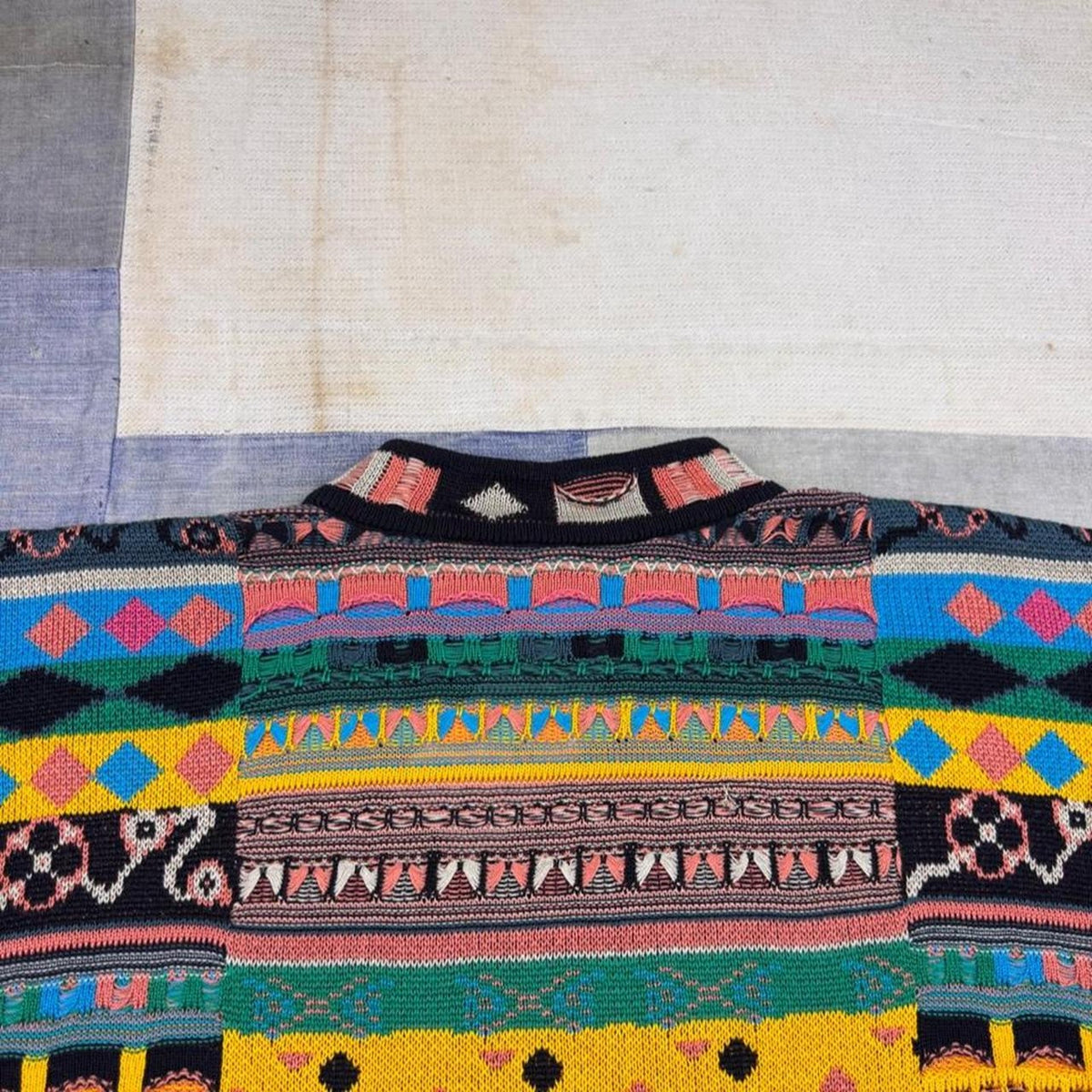 1990s Authentic Coogi Australia Sweater Multicolor Knit Made in Australia | M