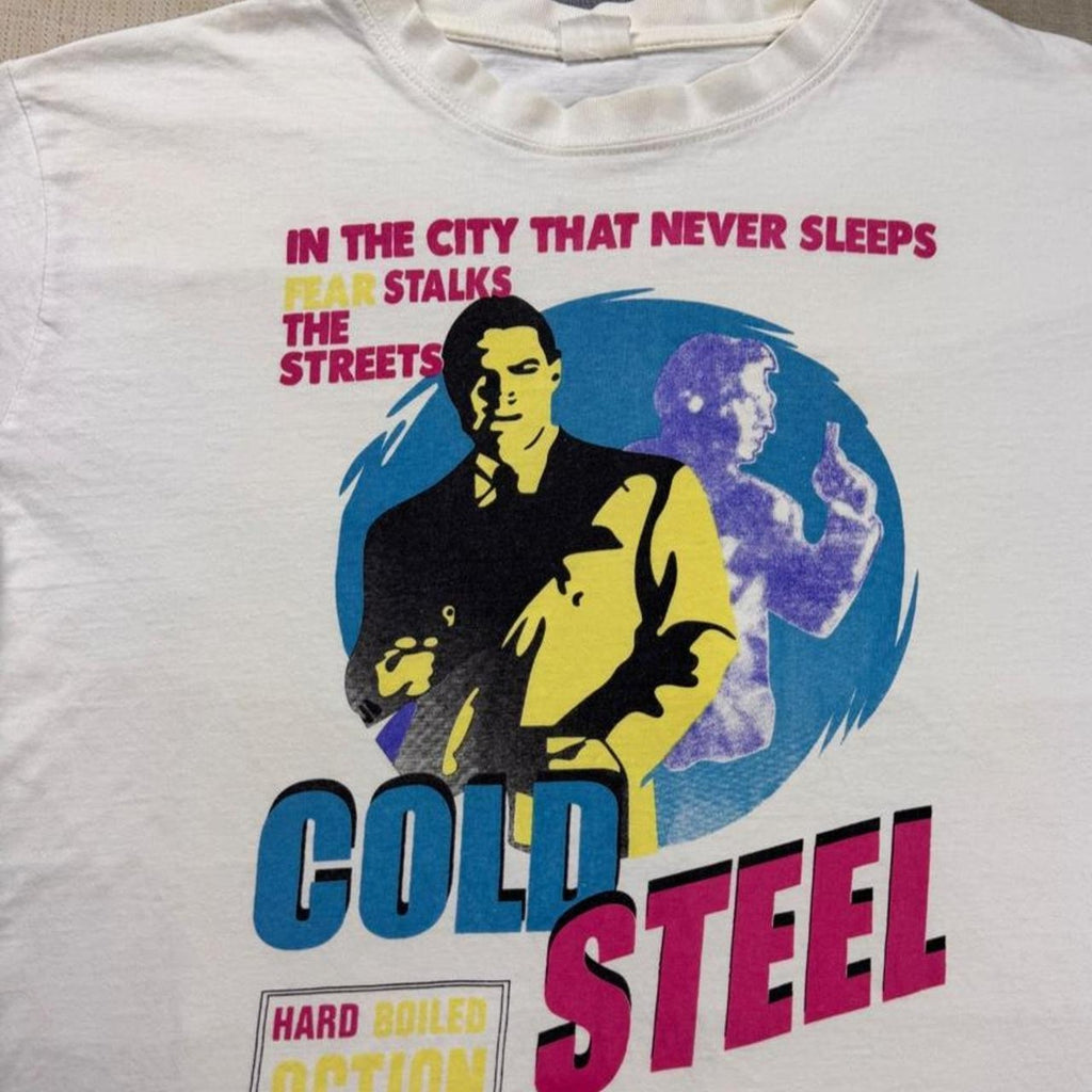 1990s Cold Steel Hard Boiled Action Graphic Tee | XL