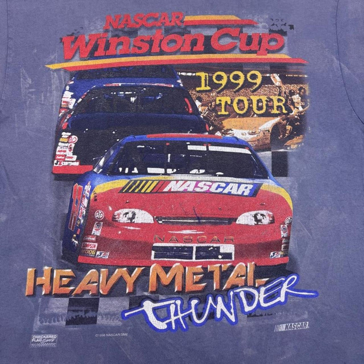1999 NASCAR Winston Cup Heavy Metal Thunder Tour Racing Tee | X-Large