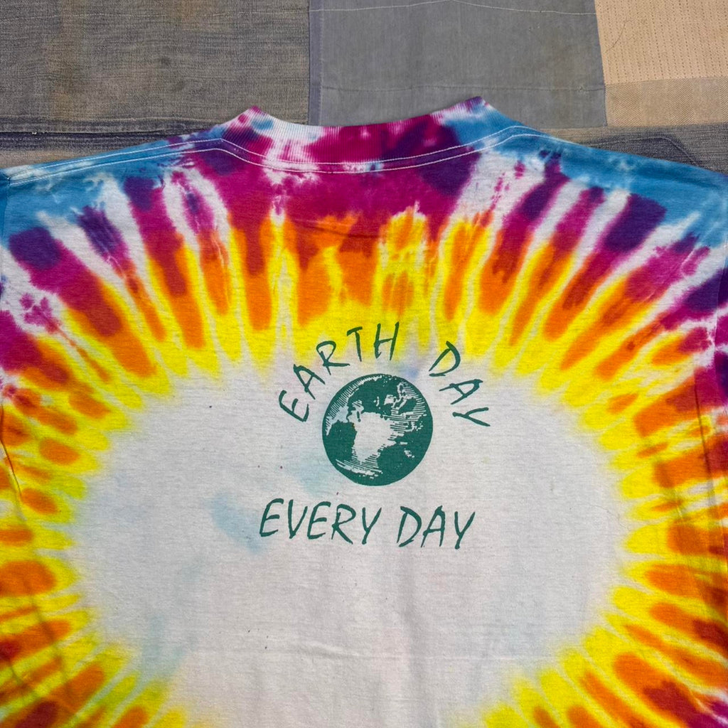 1990s Earth Day tie-dye tee | Large